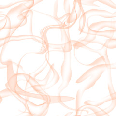 Abstract seamless beige and white pattern. The effect of smoke or steam. Twisted pattern transparent in motion. Modern design. Endless background and wallpaper. For fabric and design.	