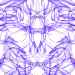 Abstract seamless violet and white pattern. The effect of smoke or steam. Twisted pattern transparent in motion. Modern design. Endless background and wallpaper. For fabric and design.	
