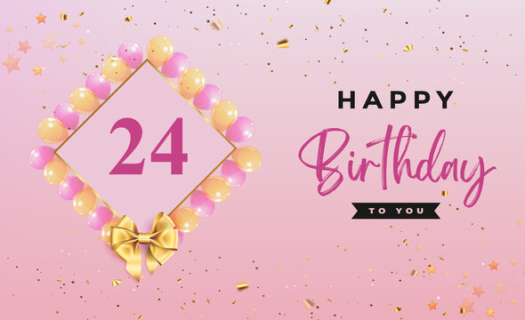 happy 24th birthday wishes card