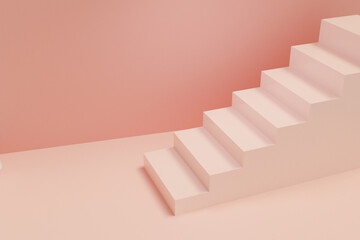 3D pink background