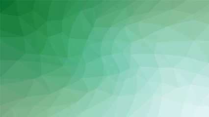 Green polygon pattern. Low poly design
