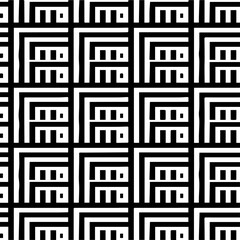 
Abstract background with black and white pattern. Unique geometric vector swatch. Perfect for site backdrop, wrapping paper, wallpaper, textile and surface design. 