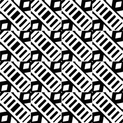 
Abstract background with black and white pattern. Unique geometric vector swatch. Perfect for site backdrop, wrapping paper, wallpaper, textile and surface design. 