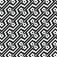 
Abstract background with black and white pattern. Unique geometric vector swatch. Perfect for site backdrop, wrapping paper, wallpaper, textile and surface design. 