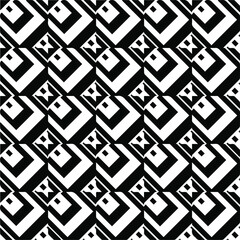 
Abstract background with black and white pattern. Unique geometric vector swatch. Perfect for site backdrop, wrapping paper, wallpaper, textile and surface design. 