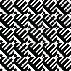 
Abstract background with black and white pattern. Unique geometric vector swatch. Perfect for site backdrop, wrapping paper, wallpaper, textile and surface design. 