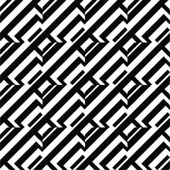 
Abstract background with black and white pattern. Unique geometric vector swatch. Perfect for site backdrop, wrapping paper, wallpaper, textile and surface design. 