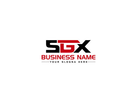 Monogram SGX Logo Icon, Colorful SG s g x Logo Letter Vector Image With Three Alphabet Letter Business Symbol For You