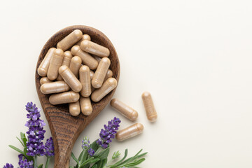 Alternative Medicine. Dietary supplements, vitamins and minerals for vegans and vegetarians.