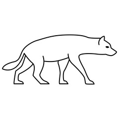 Fototapeta premium Wolf Icon Vector Design Template.