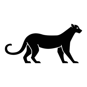 Wild Cat Icon Vector Design Template.