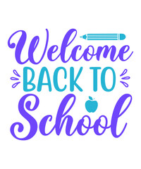 Fototapeta premium back to school mug t shirt design