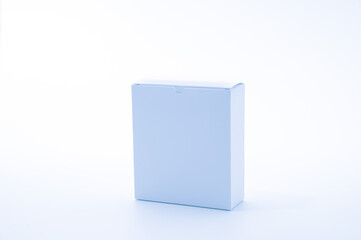 empty paper boxes on white background