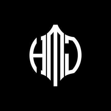 HMJ letter logo. HMJ best black background vector image. HMJ Monogram logo design for entrepreneur and business.
