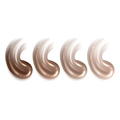 Cosmetic makeup liquid foundation texture smudges. Beige Foundation Makeup Smear. Tones Strokes