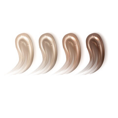 Cosmetic makeup liquid foundation texture smudges. Beige Foundation Makeup Smear. Tones Strokes