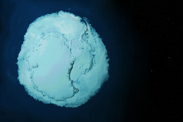 Mainland Antarctica, from space. Elements of this image furnished by NASA