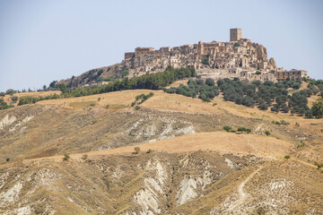 Fototapeta premium The ghost world of Craco, Basilicata region, Italy 