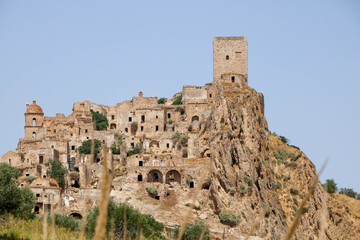 Fototapeta premium The ghost world of Craco, Basilicata region, Italy 