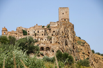 Fototapeta premium The ghost world of Craco, Basilicata region, Italy 