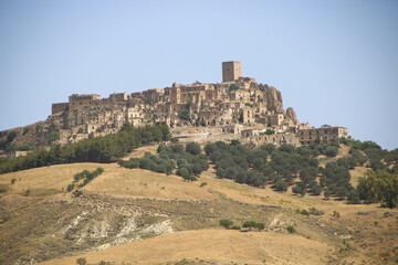 Fototapeta premium The ghost world of Craco, Basilicata region, Italy 