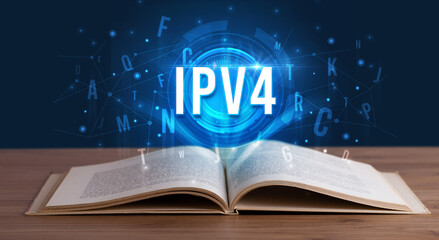 Technology abbreviation coming out from an open book
