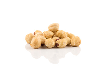 Closeup view of hazelnuts