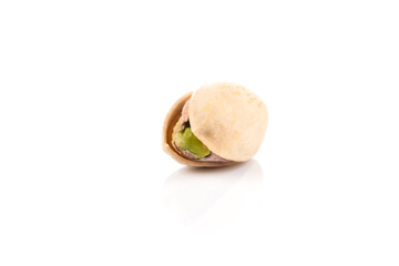 pistachio nut isolated on white background