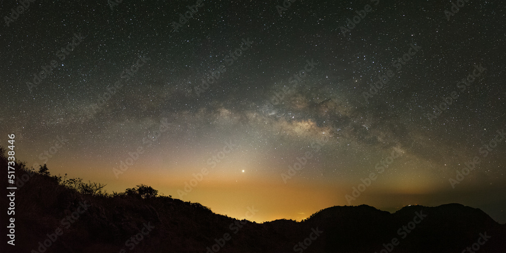 Wall mural milky way galaxy with stars and space dust in the universe