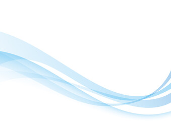 滑らかな曲線の背景　青