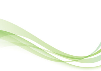 Fototapeta na wymiar 滑らかな曲線の背景　緑