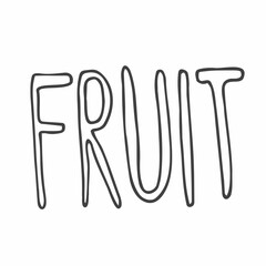 Cute and funny logo for fresh fruit store or company. Fruit phrase