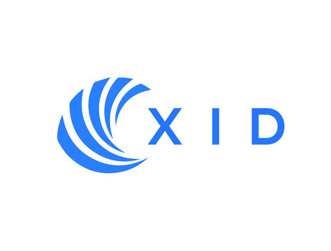 XID Flat accounting logo design on white background. XID creative initials Growth graph letter logo concept. XID business finance logo design.

