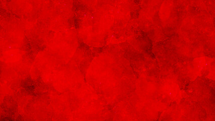 A red grunge paper background with a dark vignette. Image displays a distinct grain texture at 100 percent.