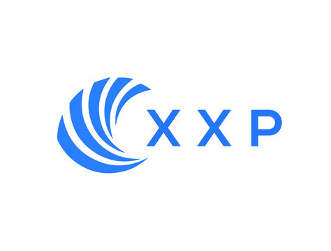 XXP Flat accounting logo design on white background. XXP creative initials Growth graph letter logo concept. XXP business finance logo design.
