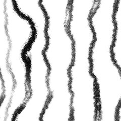Abstract black and white stripe seamless pattern. Endless background for fabric and wallpaper. Scandinavian minimalist style. Hand drawn grunge lines.
