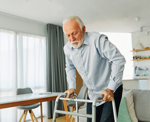 senior care help walker assistence retirement home nursing elderly man hospital clinic home...