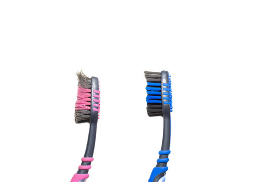 toothbrush heads in different positions