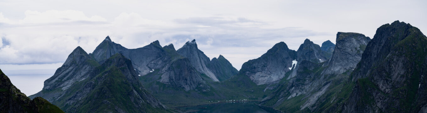 Panorama fjell Lofoten