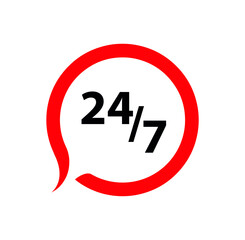 24 hour service icon