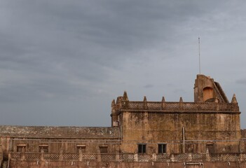 Side view of the fort built by the Dutch at Tharangambadi.