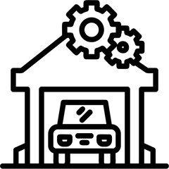 Car Repair Shop Icon