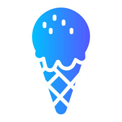 ice cream gradient icon
