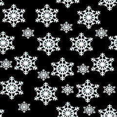 seamless pattern with snowflakes