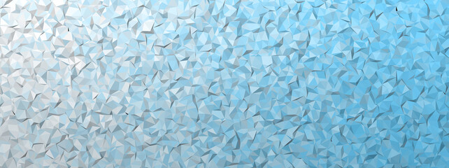 Abstract low poly blue color gradient background stock photo.