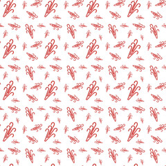 Lollipops candy cane.Christmas seamless pattern.
