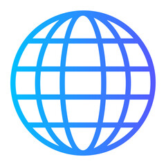 worldwide gradient icon