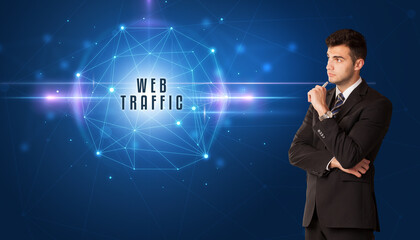 businessman thinking about security concept concept