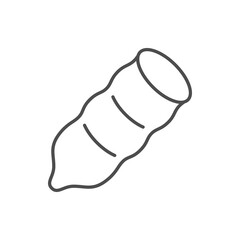 Contraceptive condom line outline icon