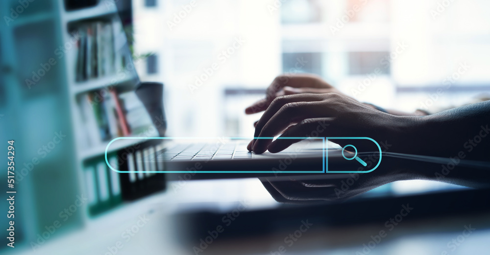 Aufkleber data search technology, search engine optimization seo. business man's hands using laptop computer, 